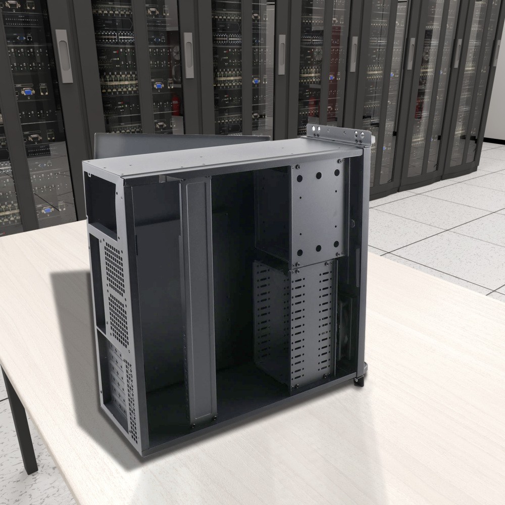 4U Server Case Rack Mount 4U Server Chassis Lockable Computer Cases for Home Lab