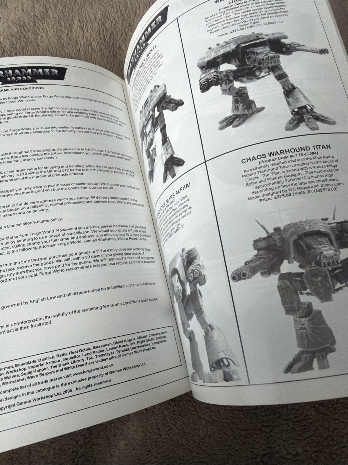 Forge World 2005 Catalogue/Catalog