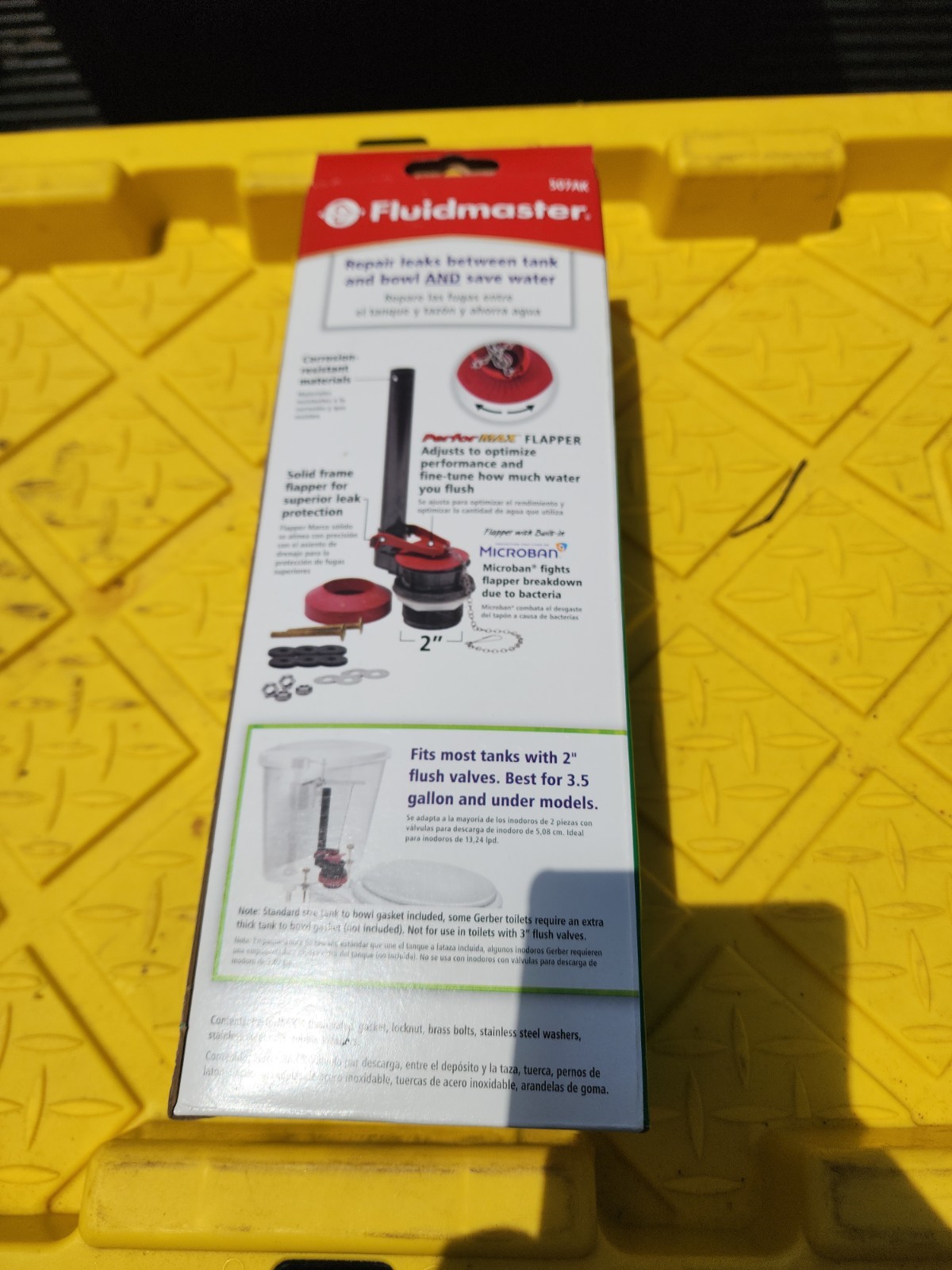 Fluidmaster 507AKP7 PerforMAX Universal High Performance 2 Inch, Black/Red