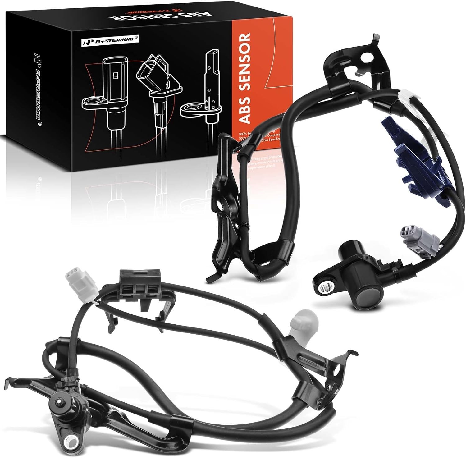 A-Premium 2PC Set Front ABS Wheel Speed Sensor Compatible w/Toyota&Lexus Models-
