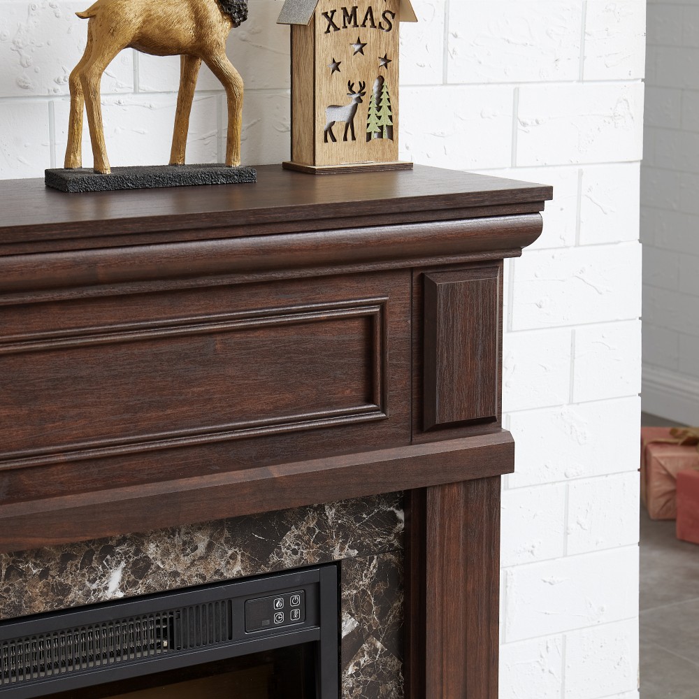 23" Electric Fireplace Mantel with Insert & Remote Control, Cherry