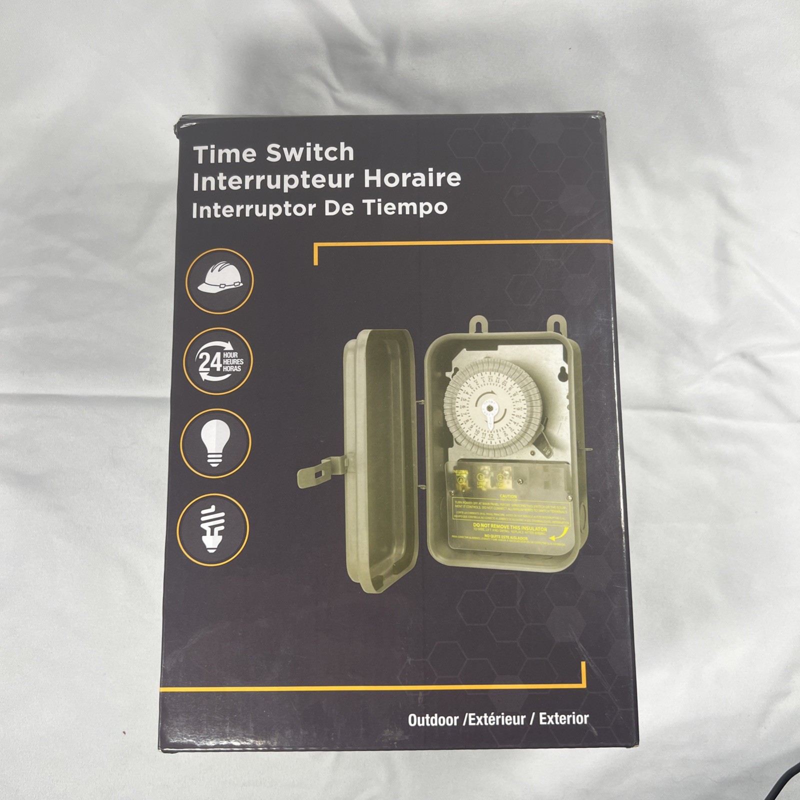 TIME Switch 59101R , 120V/40A SPST Outdoor Gray,
