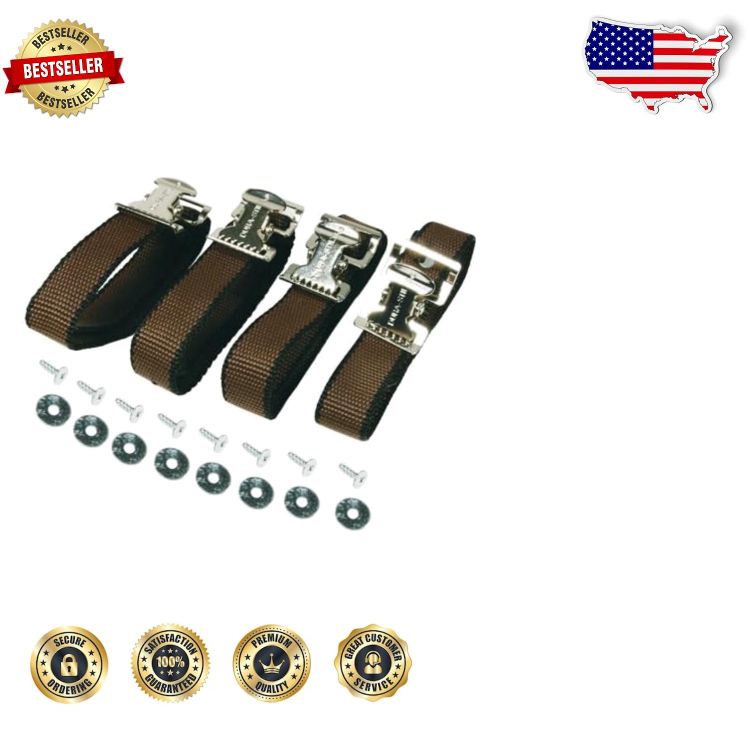 Complete Drywall Stilt Toe Arch Strap Kit - DURA278 Nylon Replacement Set