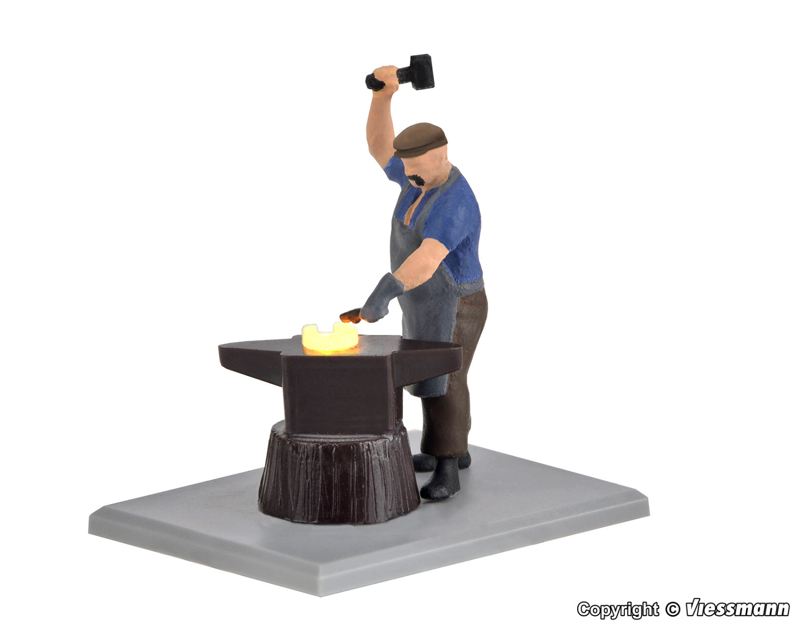 Viessmann 1514 HO 1:87 Blacksmith with glowing iron, moving