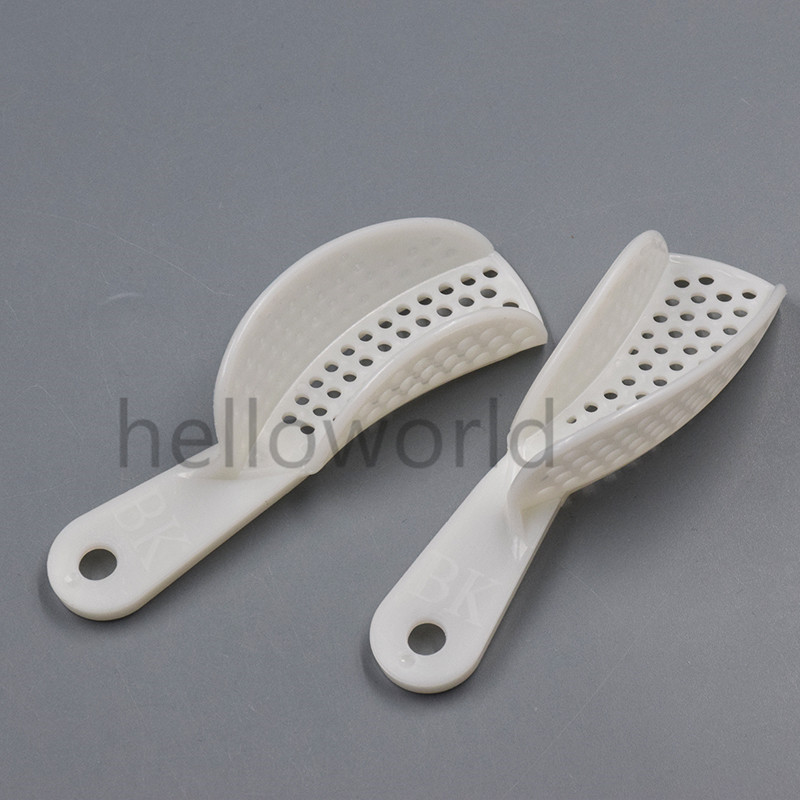 6 Pieces Dental Disposable Plastic Impression Trays L&M&S Upper & Lower Quadrant