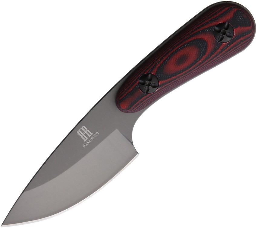 Rough Rider Fixed Blade Red/Black G10 RR2163 3.0" Stainless Knife