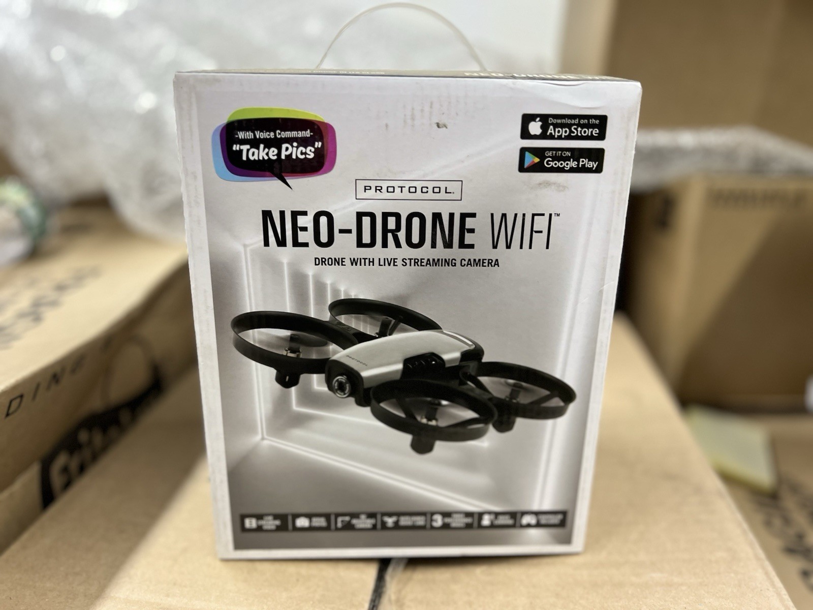 Protocol Drone - Neo-Drone WiFi – Drone with Camera - 480p Live Streaming Vid...