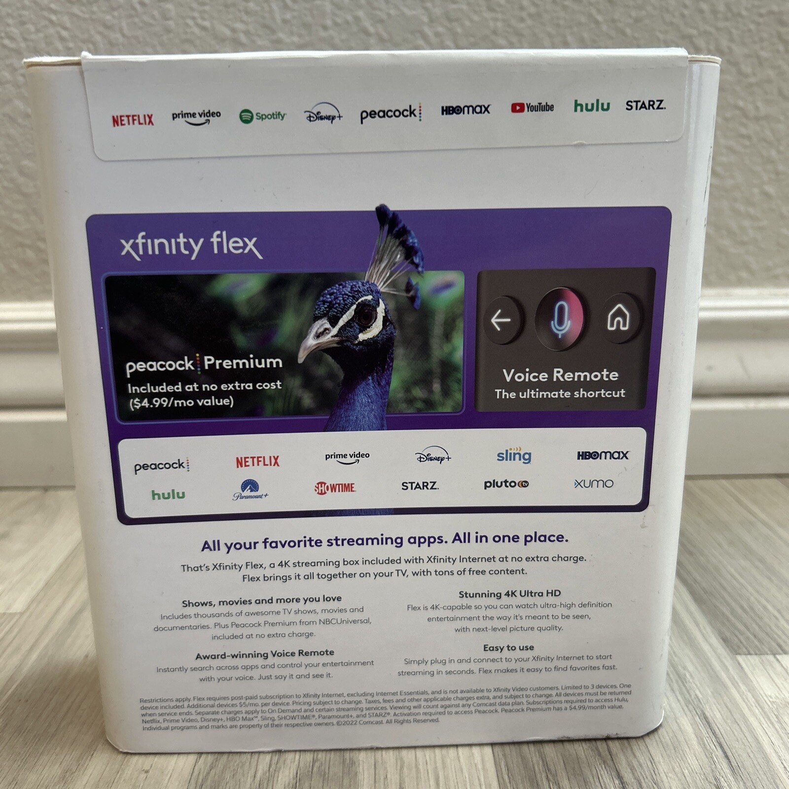 Xfinity Flex TV Stream Box Streaming 4K Voice Remote Control NEW SEALED