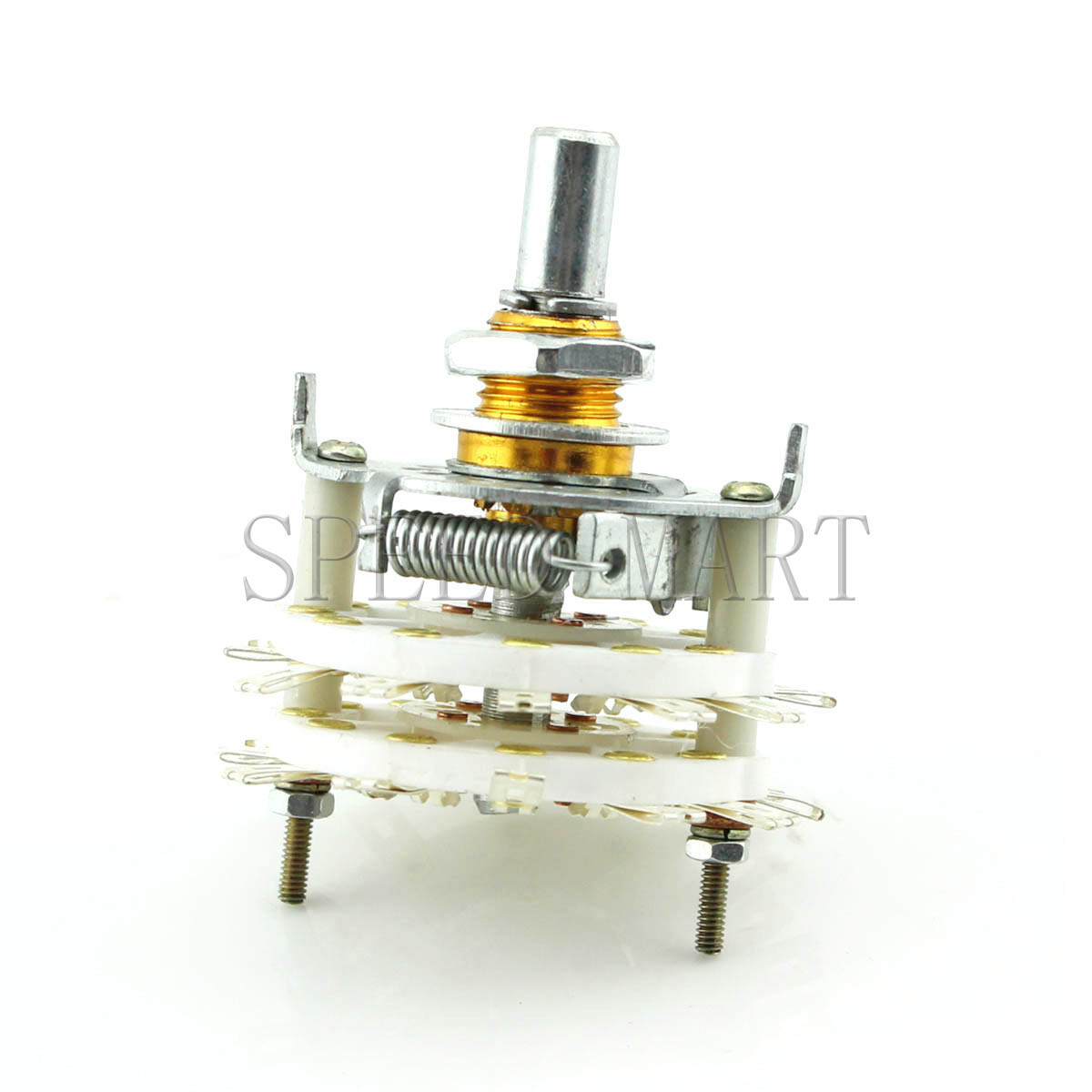 High-power Ceramic Rotary Switch 2 pole 11 position for change voice frequency