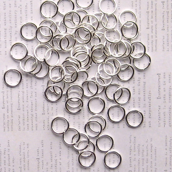 BULK 400 Jump Rings 8MM High Quality Silver Plated J006