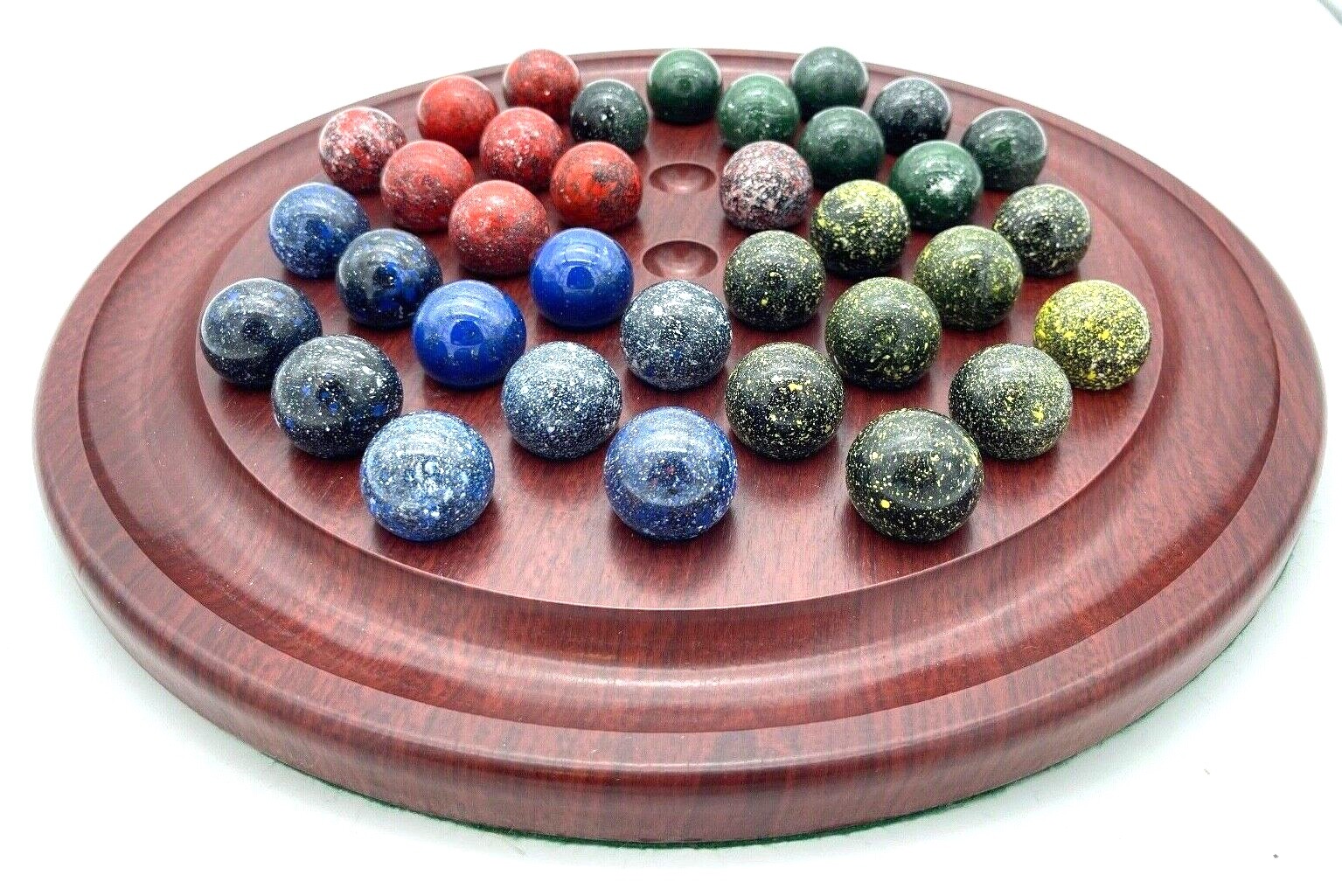 Marble Solitaire Replacement Balls 1.3" Individual Speckled Stone Mover You Pick