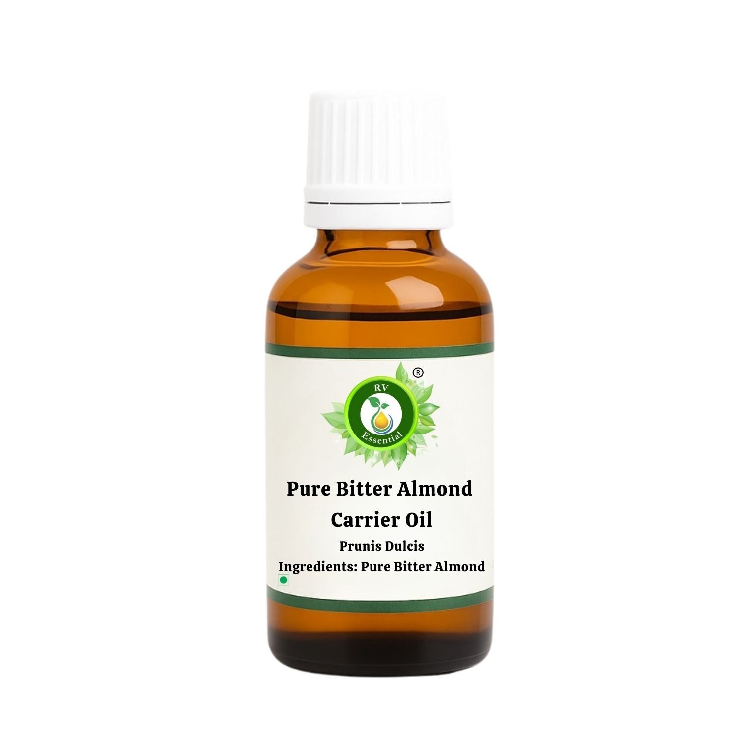 R V Essential Pure Bitter Almond Oil Prunis Dulcis Cold Pressed For Hair
