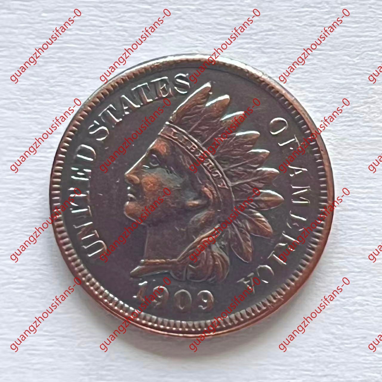 ---1909 S Indian Head Cent Penny Extremely Fine As shown in the figure---