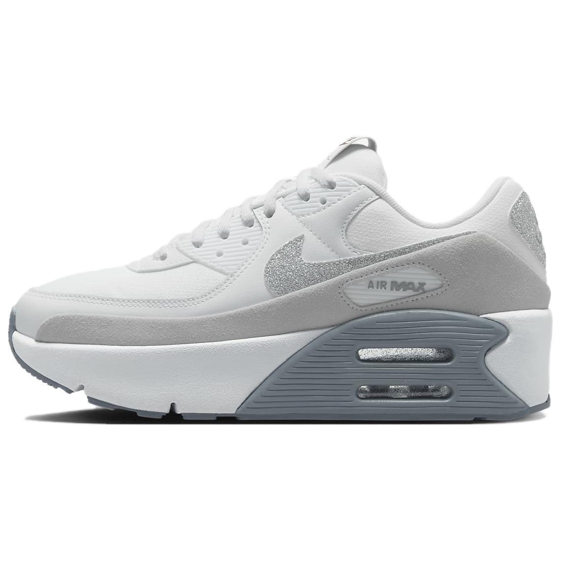Nike Air Max 90 LV8 Glitter Swoosh HQ3456-191 Women's Sizes