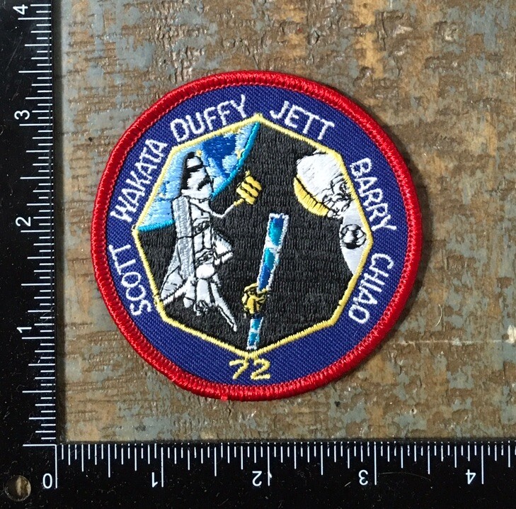 NASA STS-72 Space Shuttle Endeavour Mission Astronaut Crew Iron-On Patch