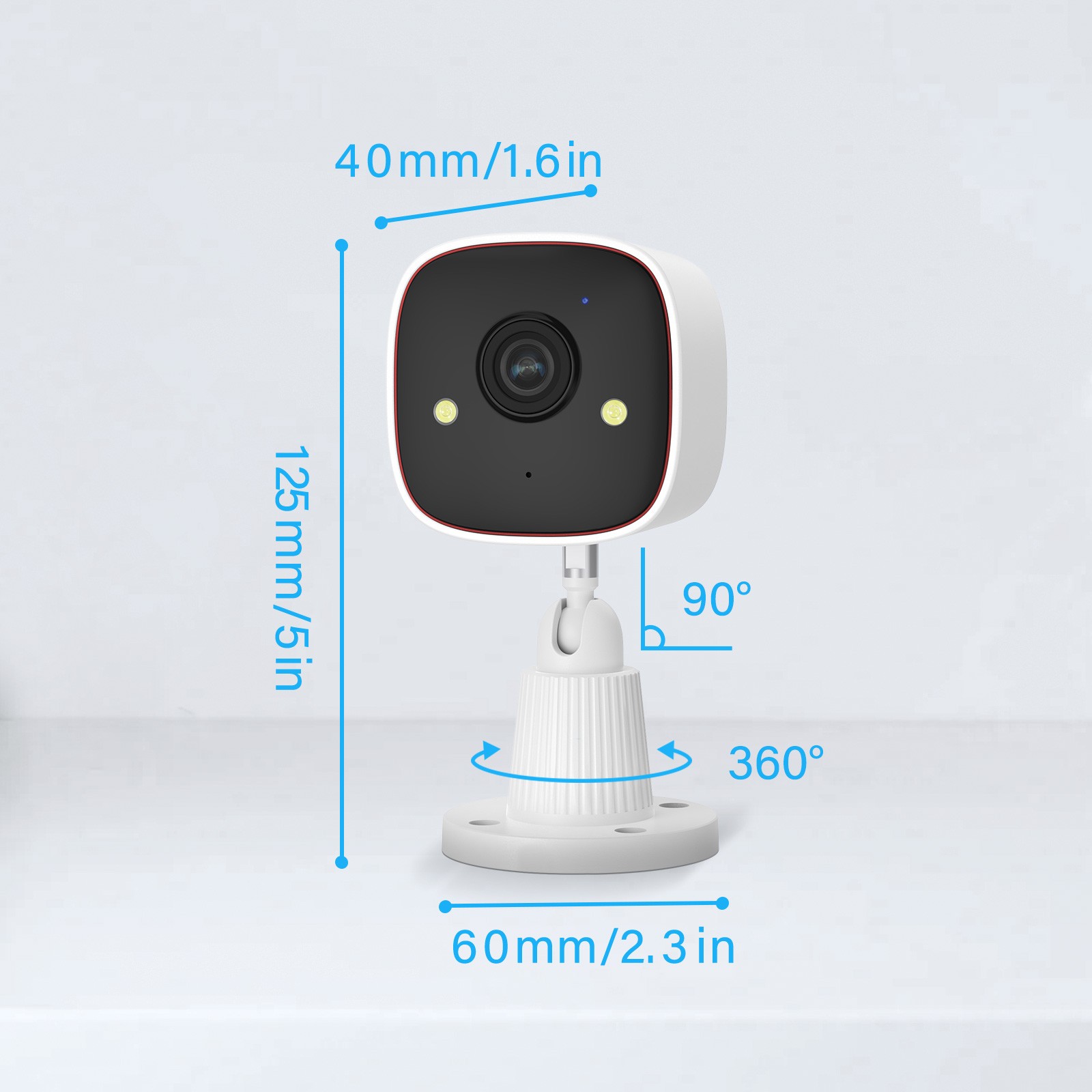 4-Pack 2.4G WiFi 3MP Security Camera System Smart Outdoor Color Night Vision
