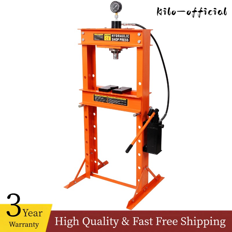 30-Ton Hydraulic Shop Press Steel H-Frame Hydraulic For Garage /Shop Floor Press