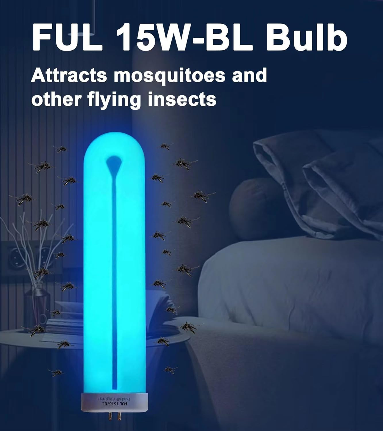 Bug Zapper Replacement Light Bulb 15 Watt, U Shapped Insect Attracting Trap Bulb