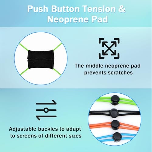 Thickened Fishing Finder Cover Straps - Adjustable Bungee - Green
