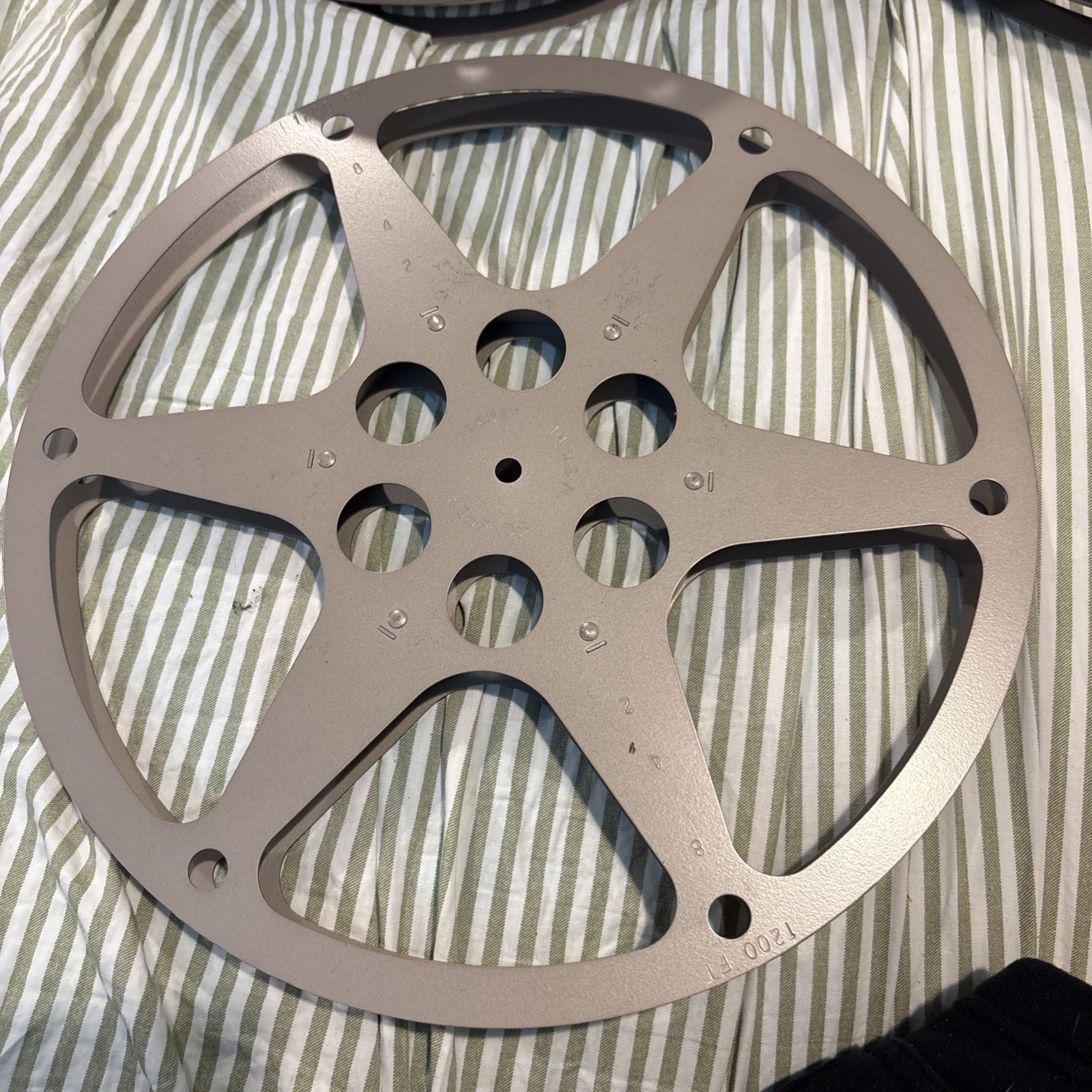 SCHERER 1200’ 16MM Metal FILM REEL 1200ft capacity