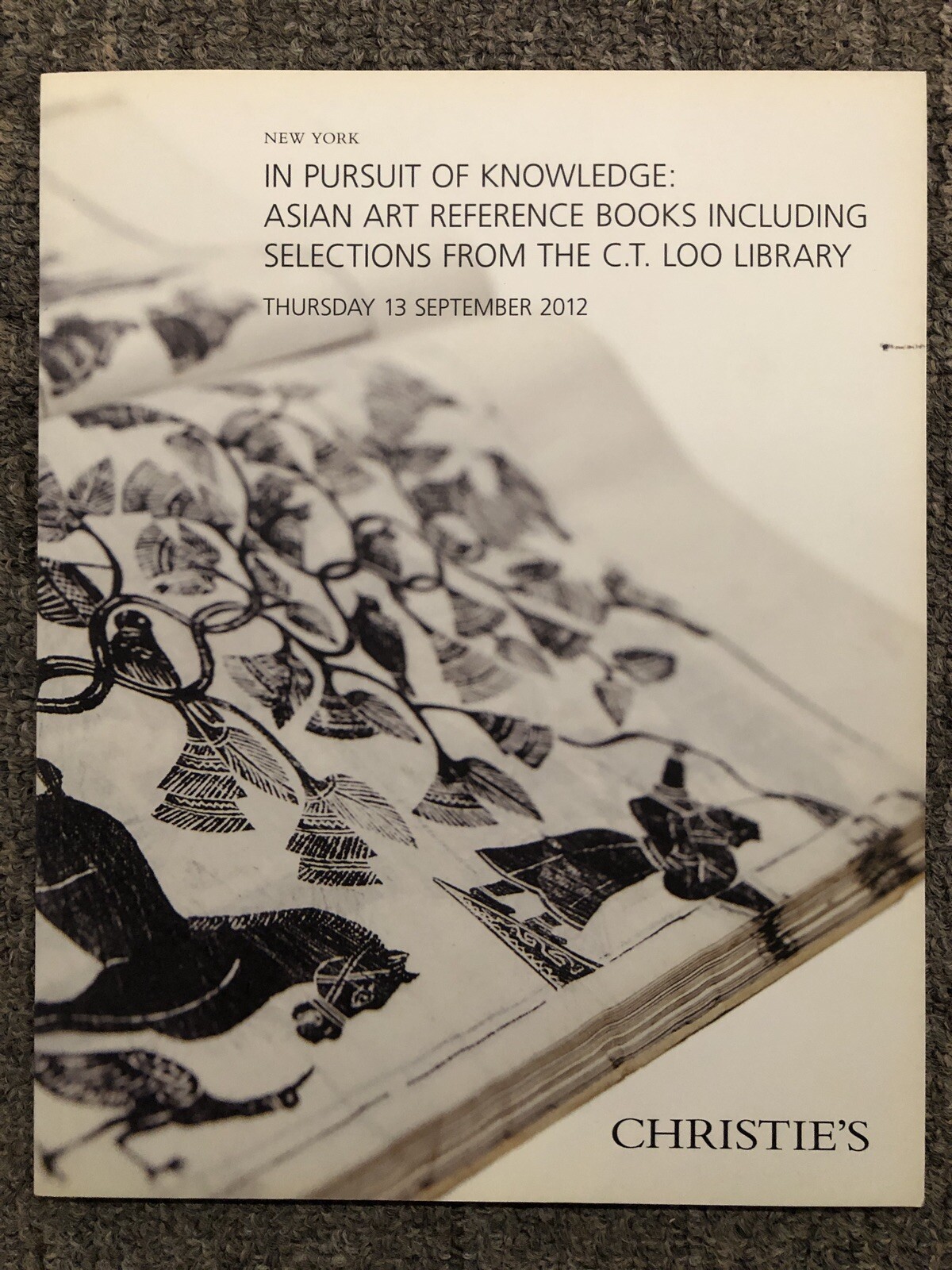Christie's Asian Art Reference Books Selection from C.T. Loo Library 2012