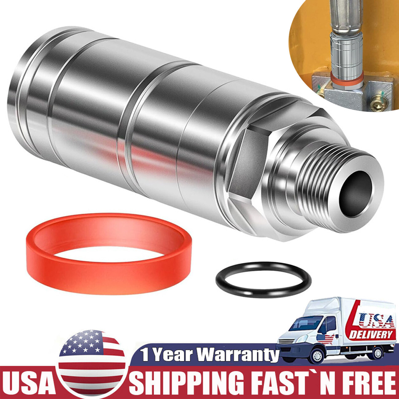 for JohnDeere Hydraulic Female Quick Coupler AL166181 3CFPV 3384873M8 AL119348