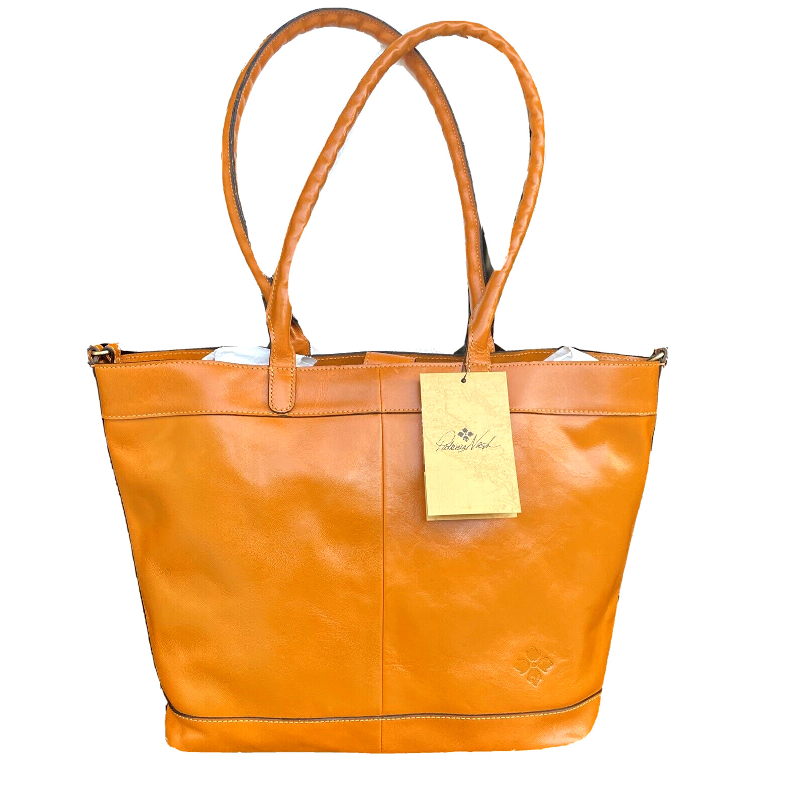 Patricia Nash Mallory Convertible Leather  Tote - Sun Yellow NWT GORGEOUS!!