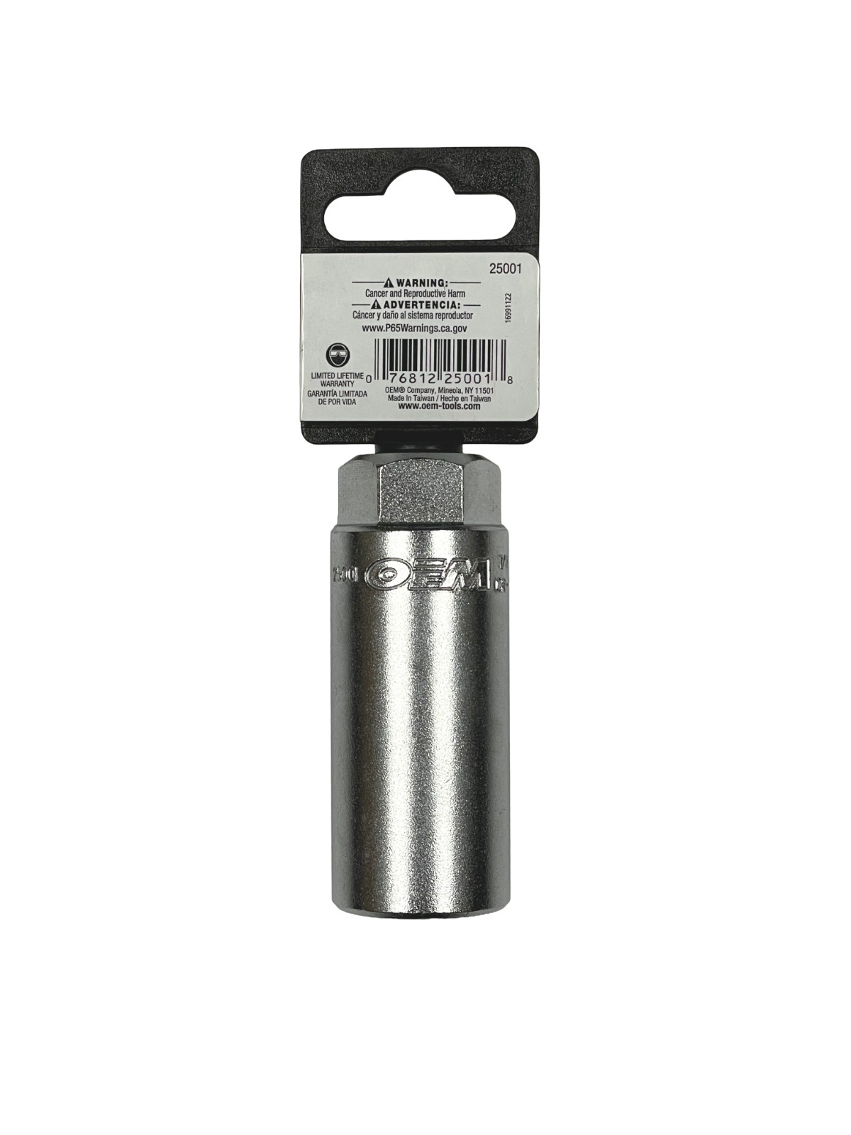 OEM TOOLS Oxygen Sensor Deep Socket Slotted 7/8IN. 25001