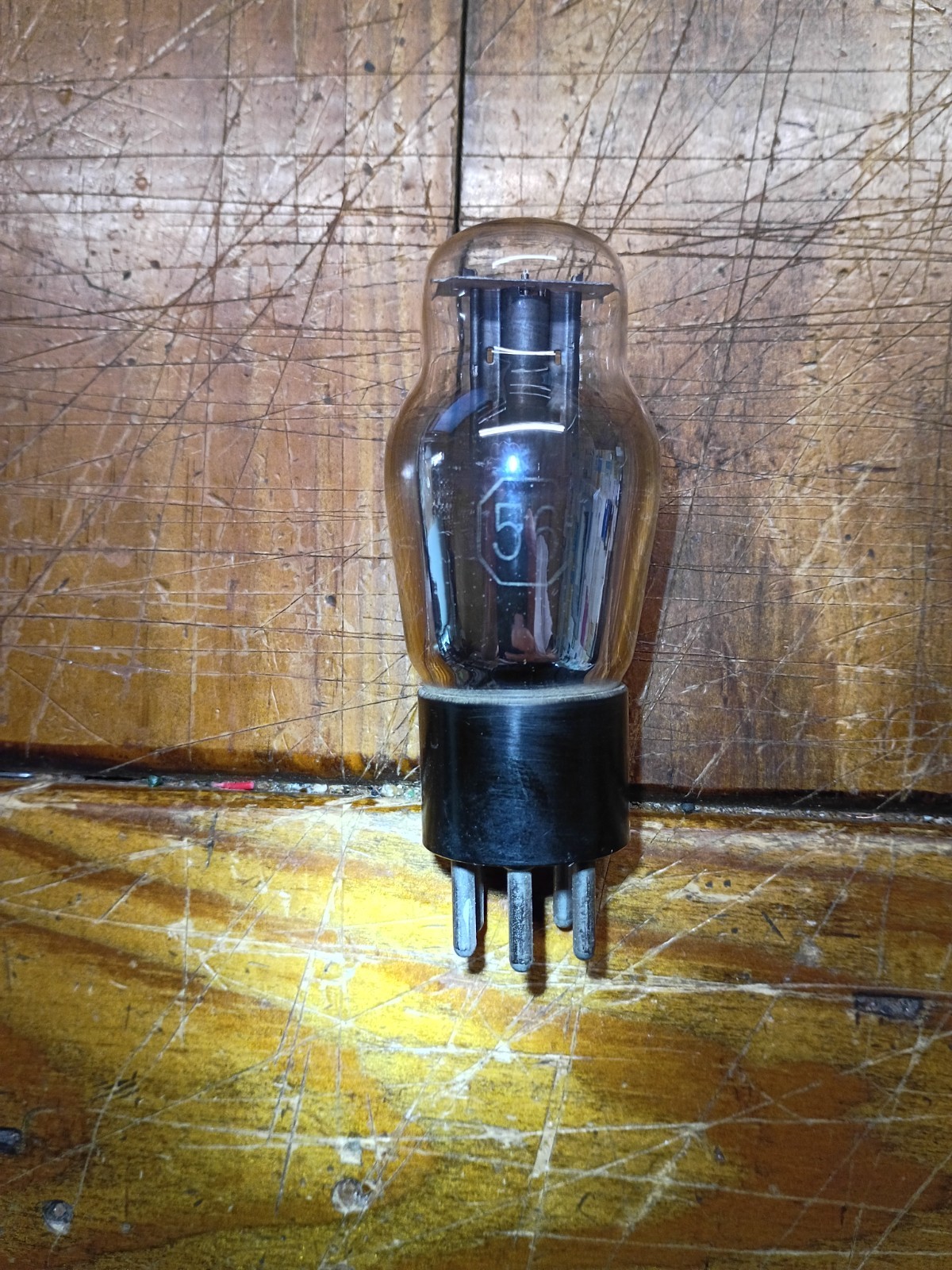 56 Super Triode Vacuum Tube By Jan Cnu   Untested  Filament Reads 0Ω No Shorts