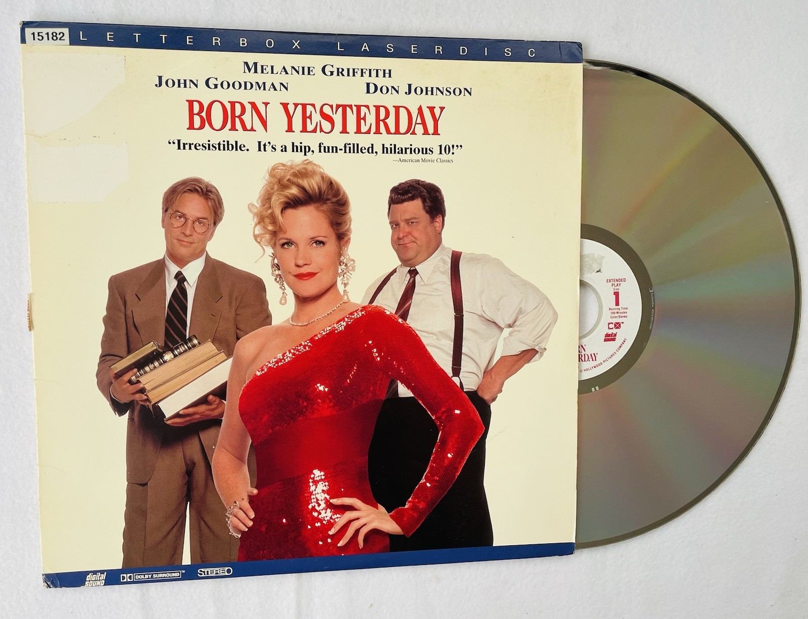Born Yesterday (Melanie Griffith, Don Johnson, 1993) Comedy Laserdisc LD, VGC