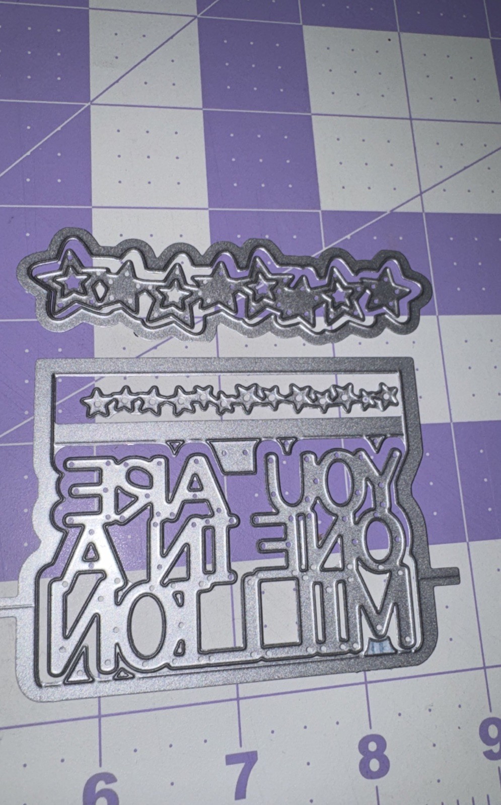 Sizzix THINLITS 3-D Drop Ins Stephanie Barnard 661574 You Are One In A Million