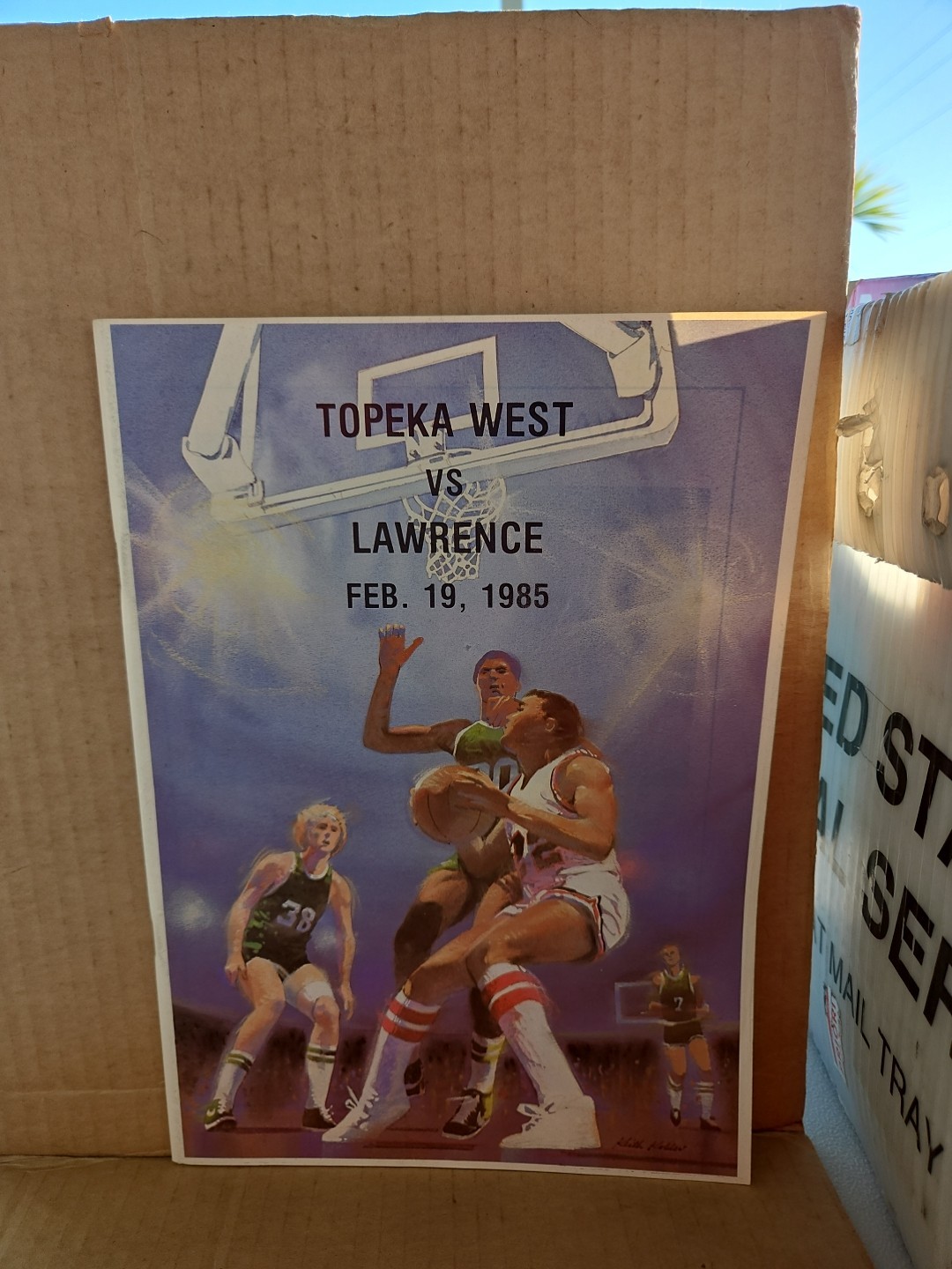 1985 topeka west high school (Kansas) basketball game program 34 pages