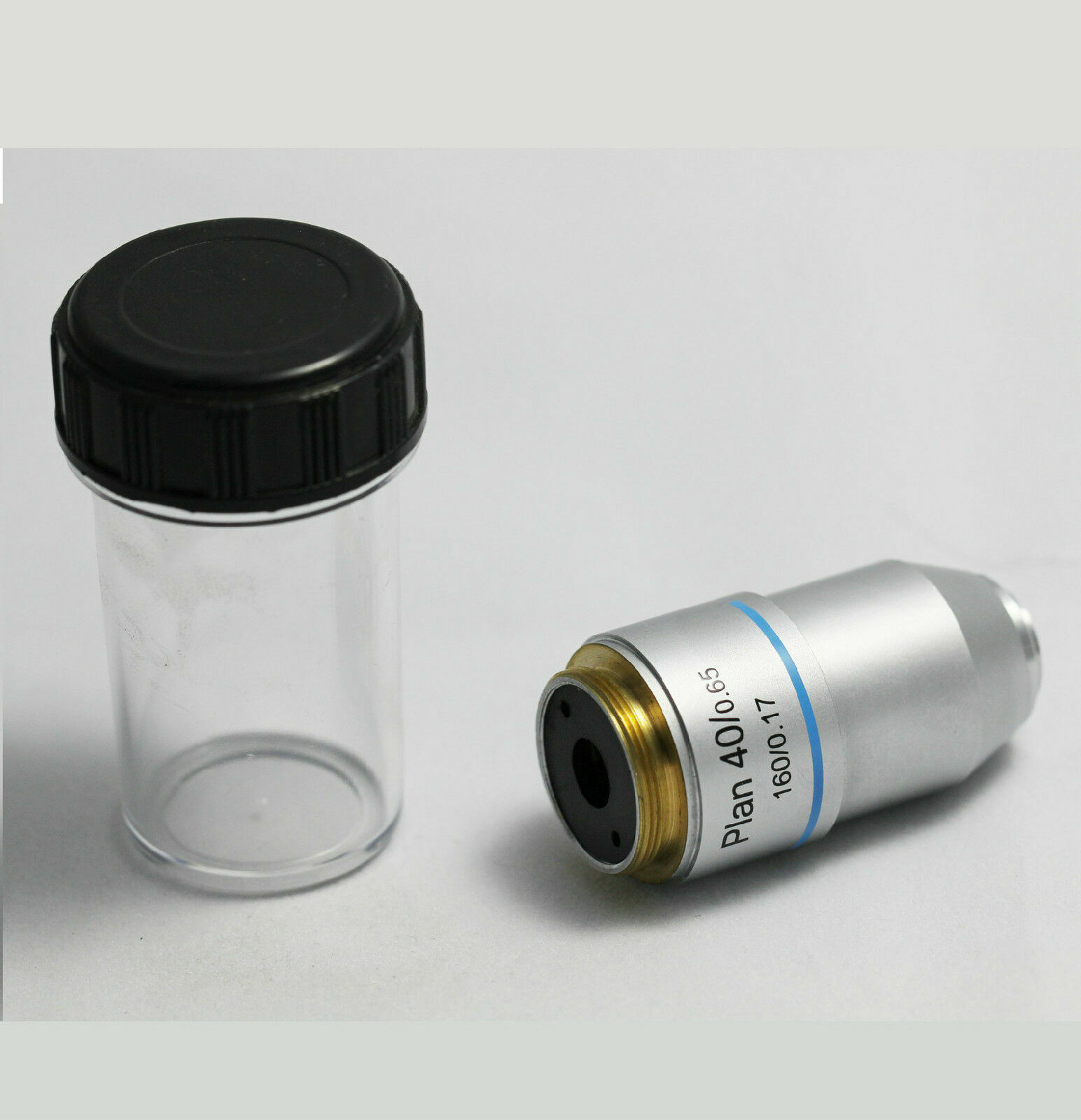 Microscope Objective Lens PLAN DIN 4X 10X 20X 40X 60X 100X RMS Thread CNSCOPE