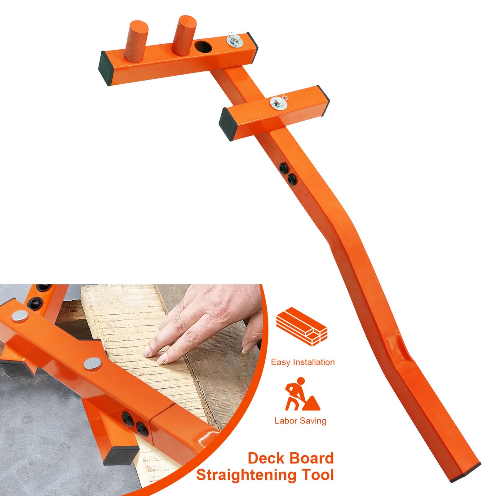 Decking Straightening Tool Alloy Steel Red Coated Surface Deck Board Bender Tool