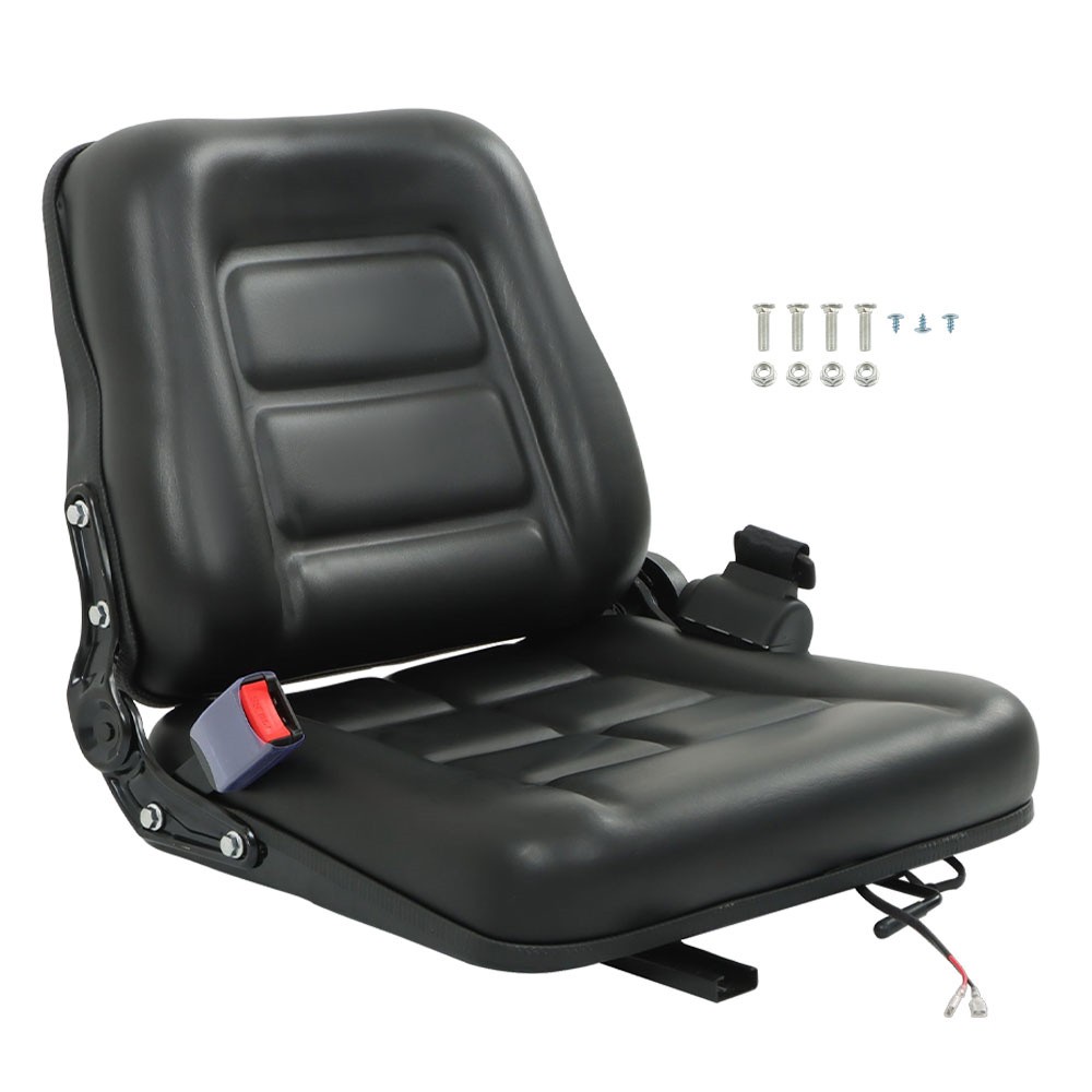 Universal Forklift Seat with Seat belt for Tractor Loader Excavator Mini Digger