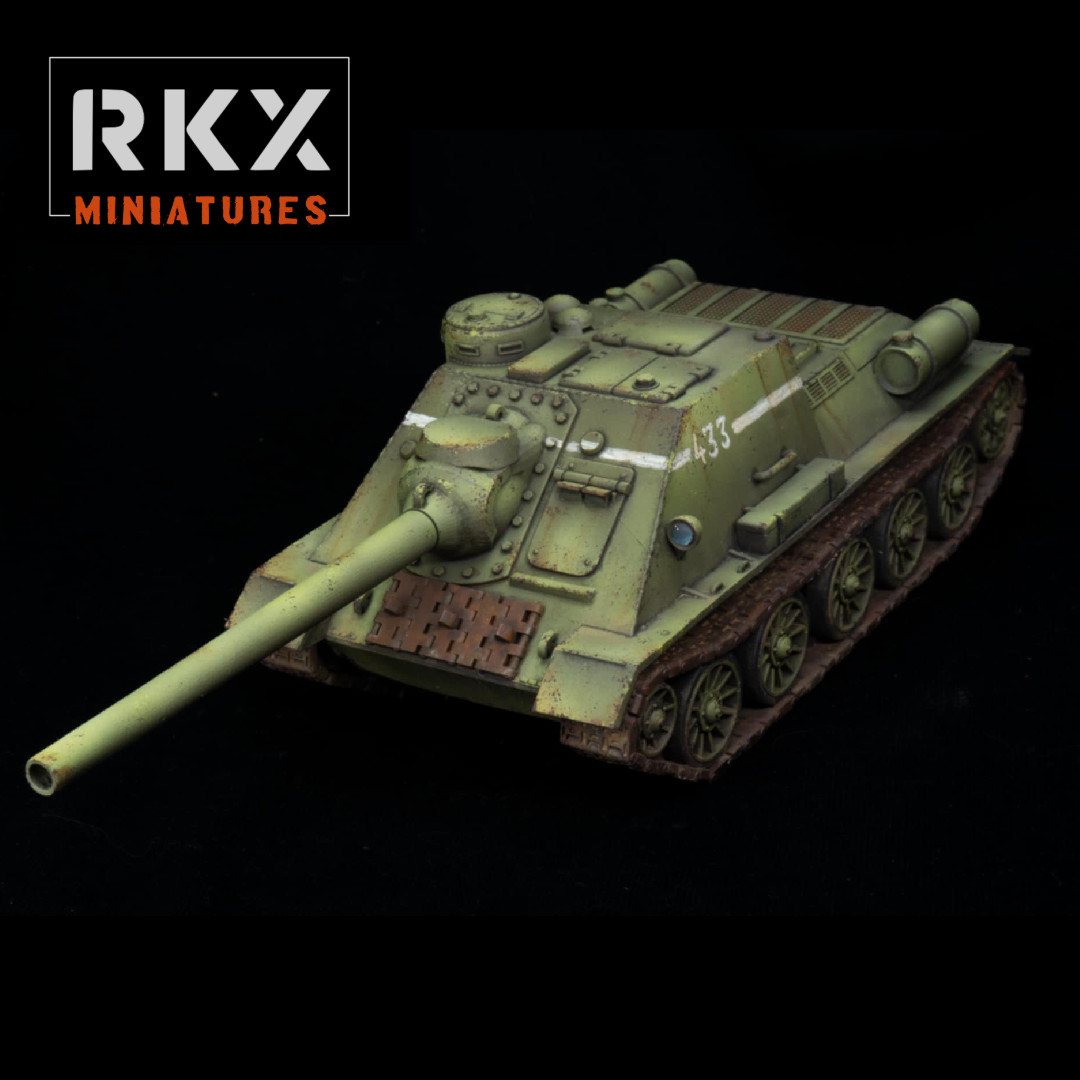 Soviet_SU-100_RKX_Bolt Action_28MM 1/56_Unpainted
