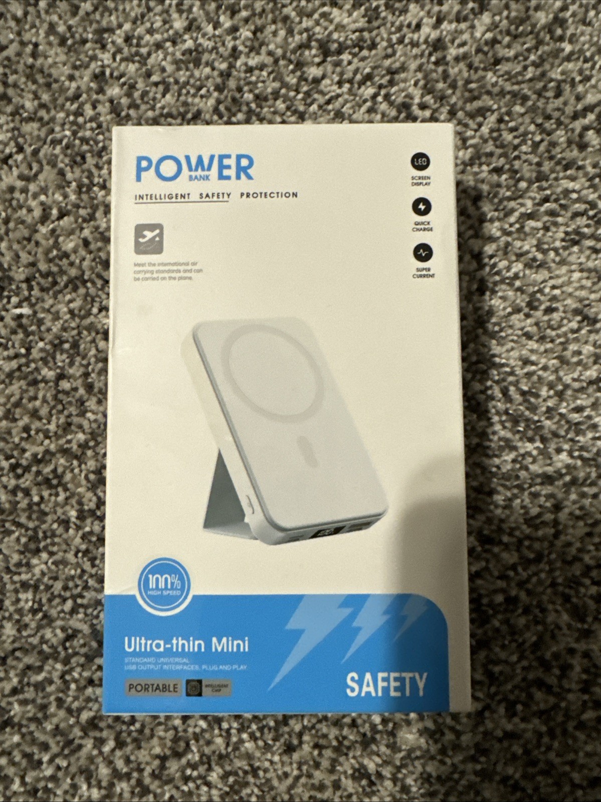Ultra-thin Mini Power Bank Portable Quick Charge LED Display SEALED BOX