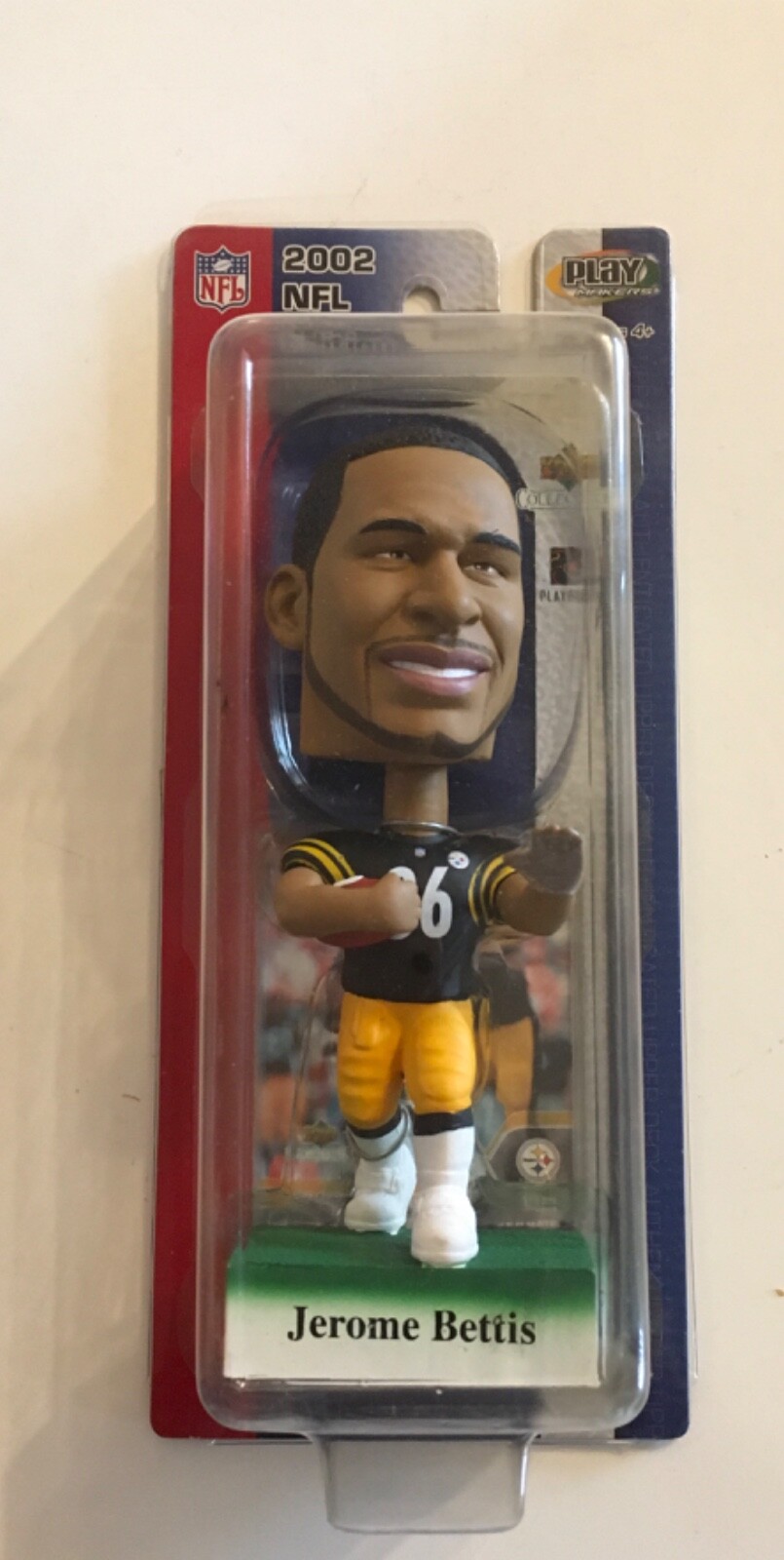 Playmakers Bobblehead 2002 NFL Edition Upperdeck commemerates Jerome Bettis NIB