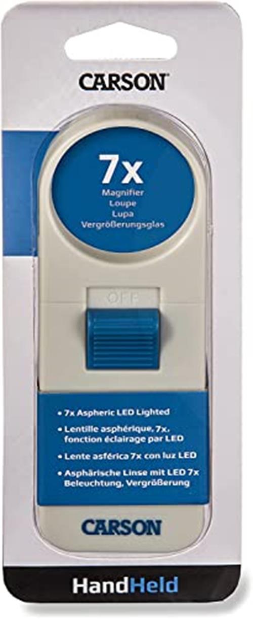 Carson Illuminated Hand Held 7x LED Lighted Aspheric Assorted Styles