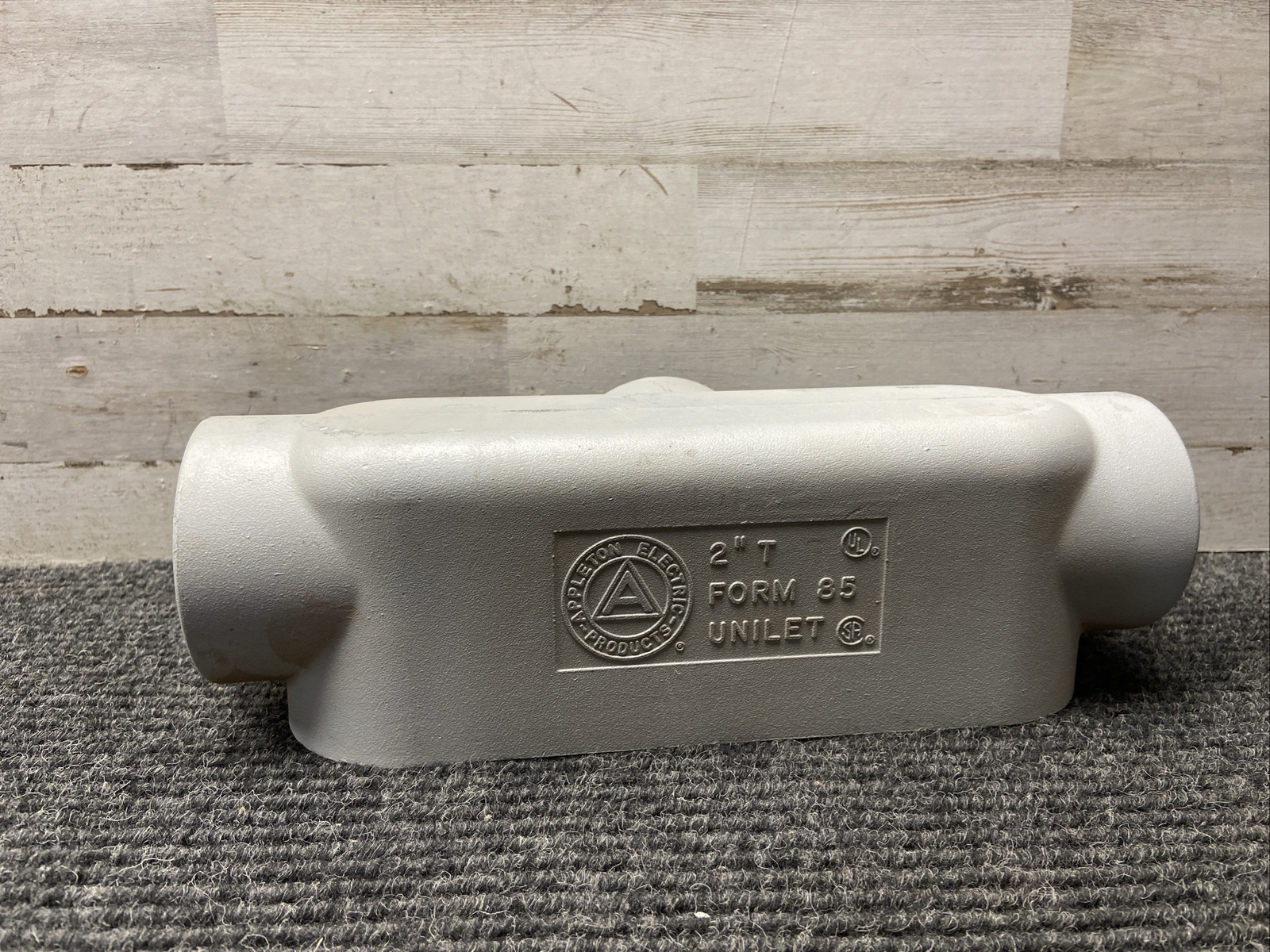 NOS APPLETON 2" T FORM 85 UNILET ALUMINUM CONDUIT BODY