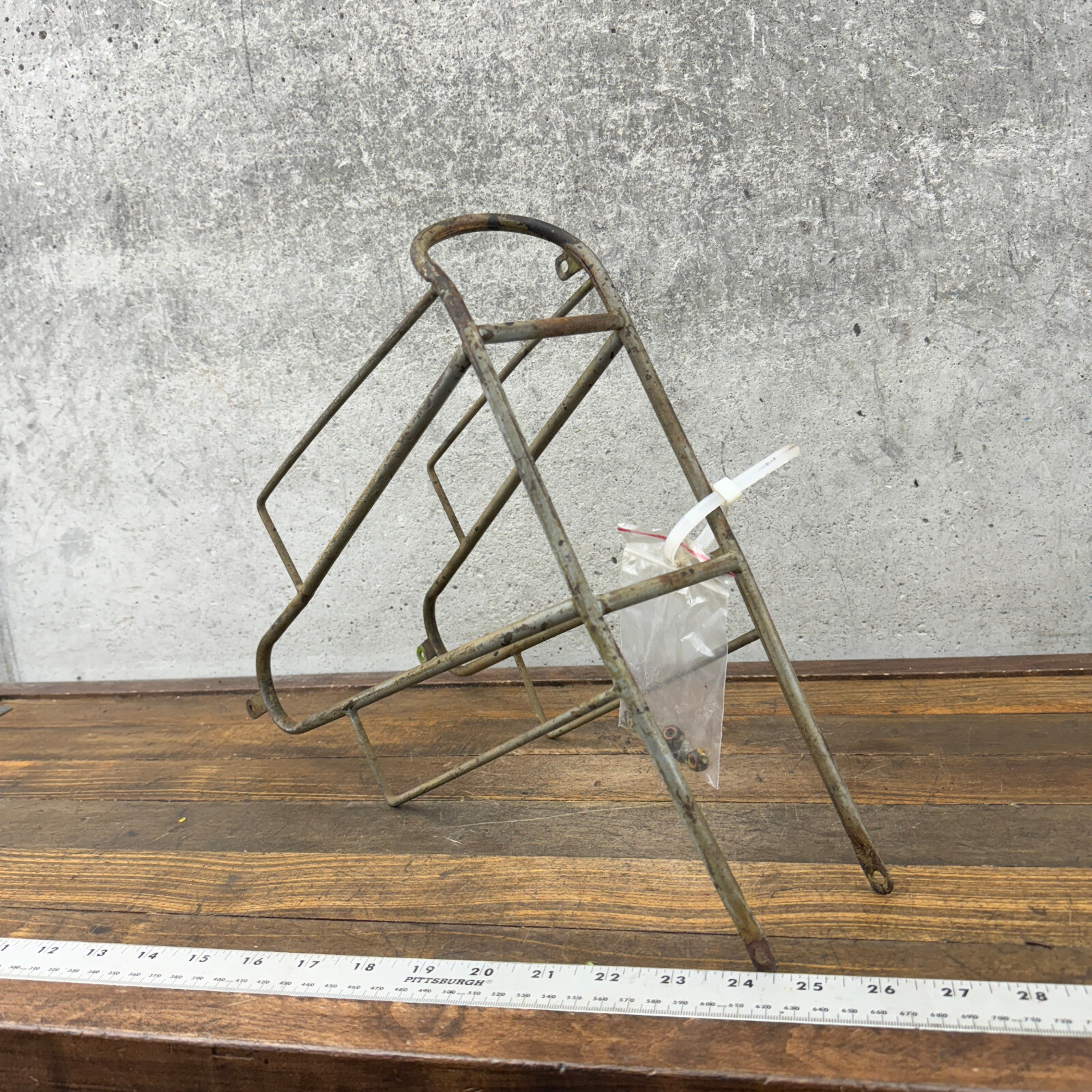Vintage Rear Rack Steel Touring Bike 60s 70s Eroica Gitane Pannier French Bike
