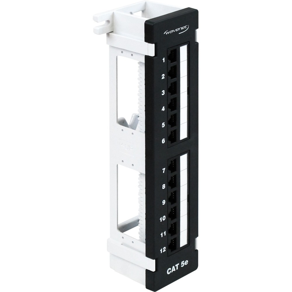 12 port  CAT5E Universal Patch Panel Wall-Mountable