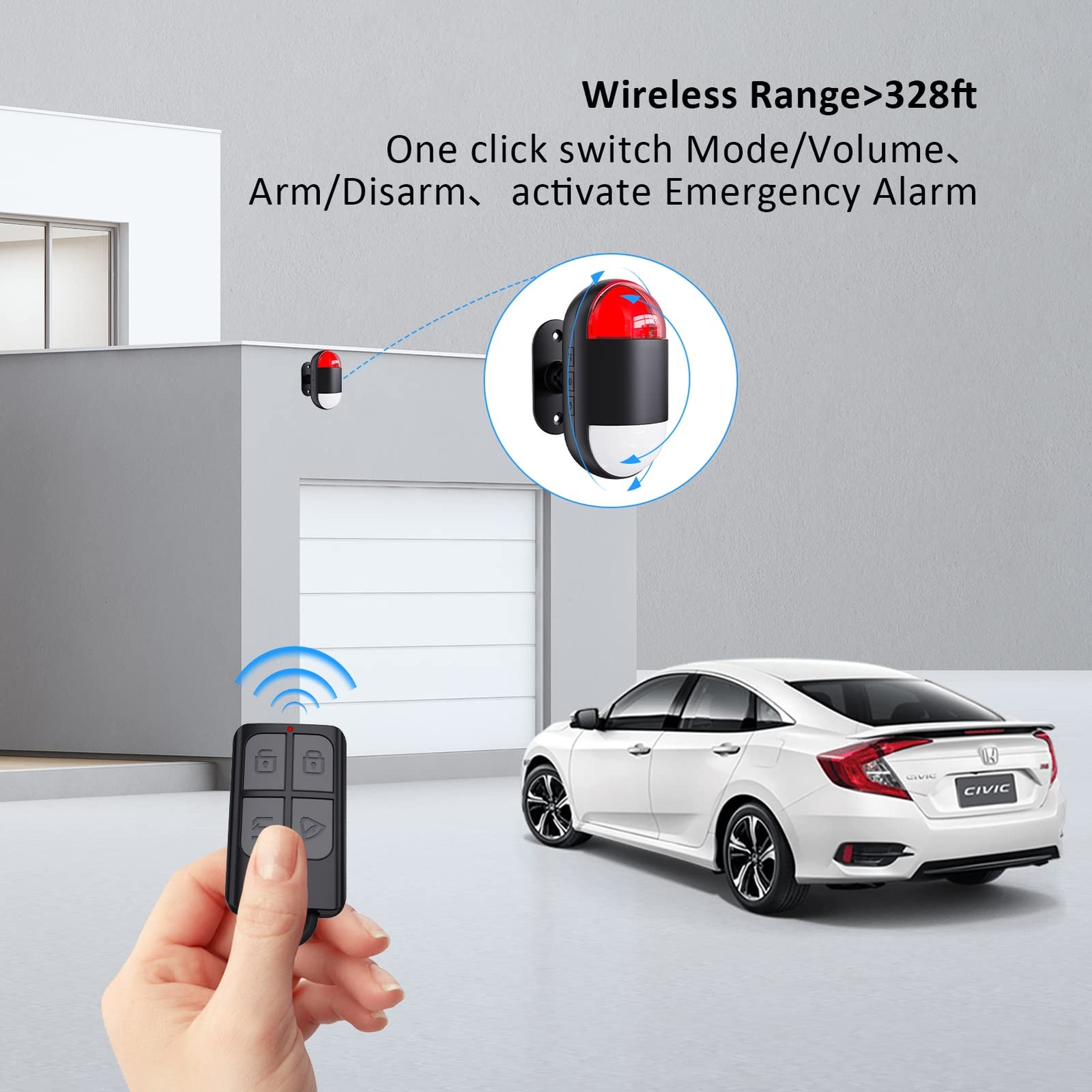 Motion Sensor Alarm Indoor: Wireless Detector with Siren & p7