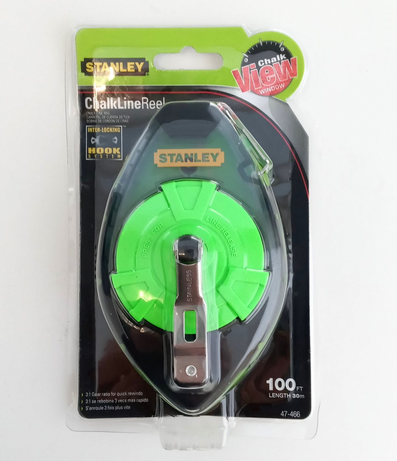 Stanley 47-466 100-ft Plastic Chalk Reel