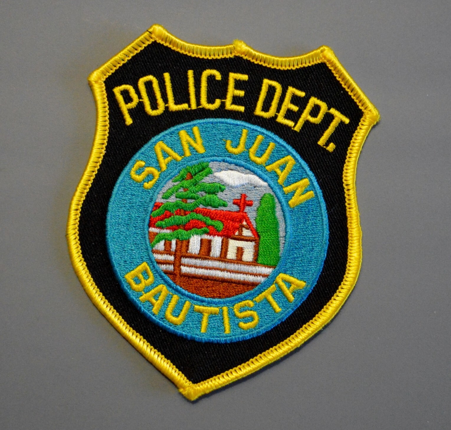 San Juan Bautista California Police Old Style Patch ++ Mint CA
