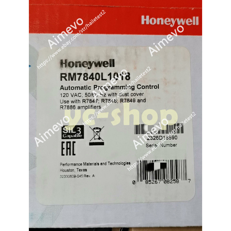 Honeywell RM7840L1018 L 1018 Burner Control Fast Shipping New in Box in Stock