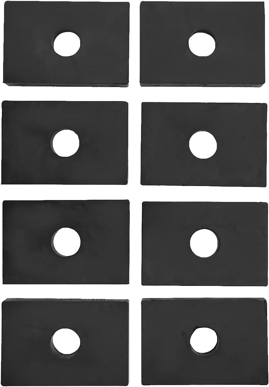 Bed Mount Pad Kit, 8pcs Rubber Bed Mount Shock Absorber Compatible with Chevy/wi