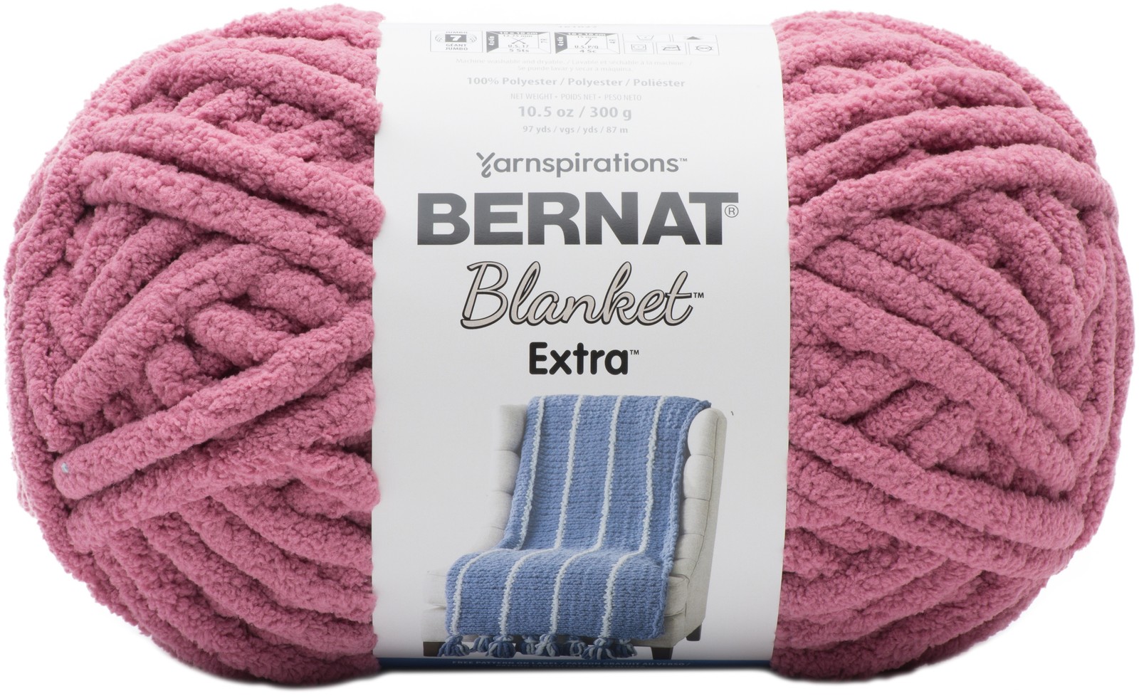 Bernat Blanket Extra Yarn-Burnt Rose - 1610272-7004