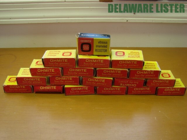 Huge Mixed Wholesale Lot of 19 OHMITE Radio Electronic's Enameled Resistors