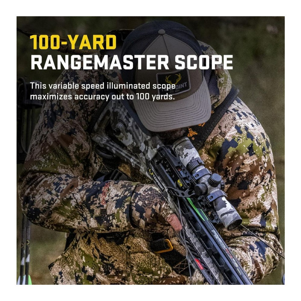 TenPoint Turbo X RangeMaster 100 Vektra Camo Crossbow Scope with ACUslide System